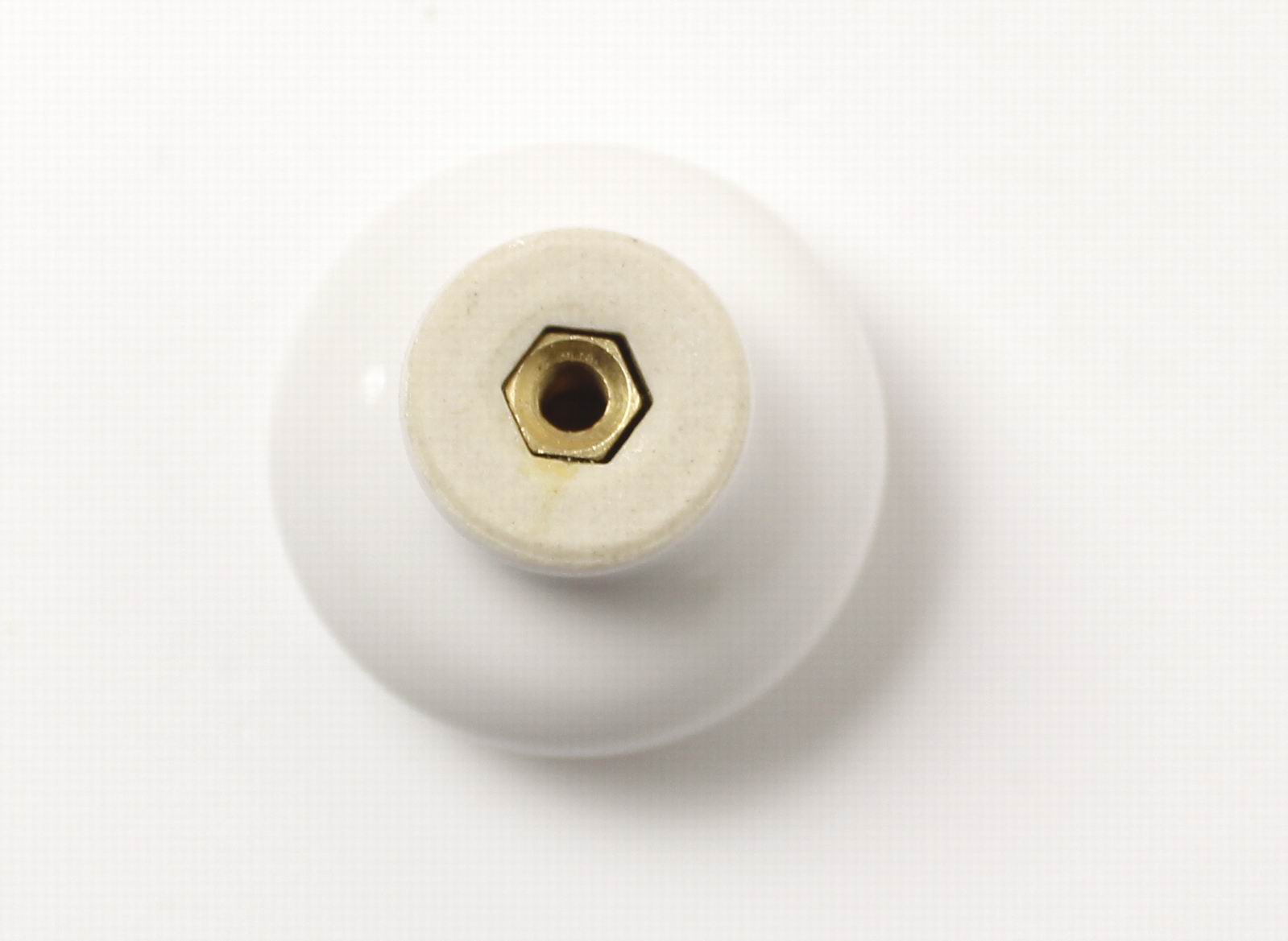 12072 - knopka 33mm porcelán bílý