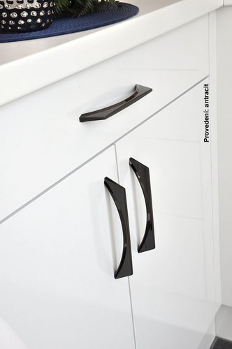 12567 - úchytka 160mm, antracit lesk
