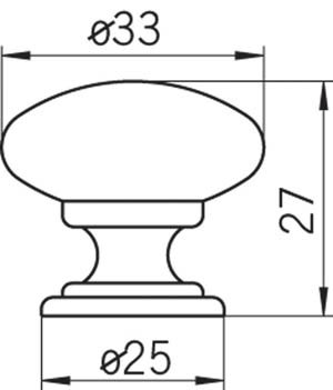 12672 - Kovová knopka 33mm / starostříbro