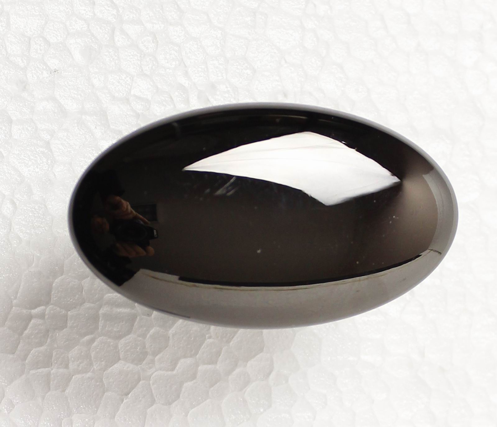 12896 - Kovová knopka 64x36mm/ antracit