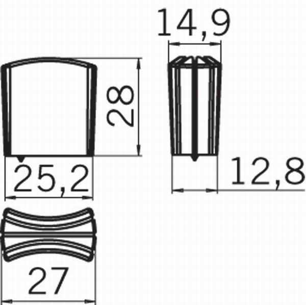 12910 - knopka satén chrom 
