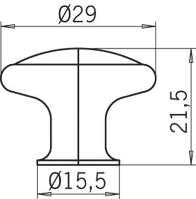 12938 - knopka 29mm staromosaz porcelán
