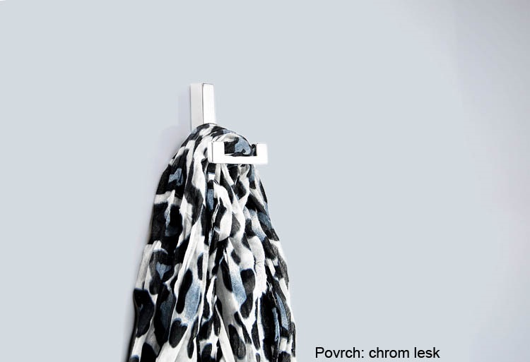 14223 - Kovový věšák - chrom lesklý