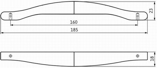 14234 - úchytka 160mm, matný antracit