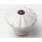 31008 - knopka bílá patina 40mm porcelán