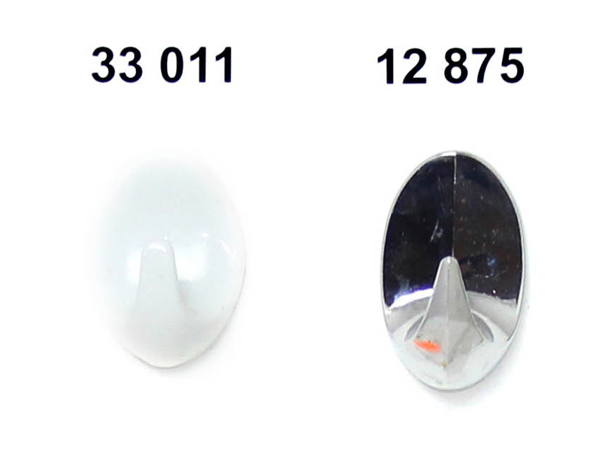 33011 Háček samolep.38mm bílý
