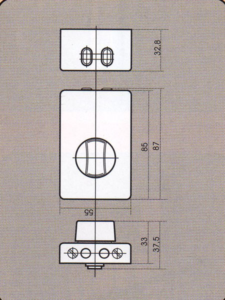 47017 dřevěná úchytka smrk broušená 19x50 mm (dřevo)