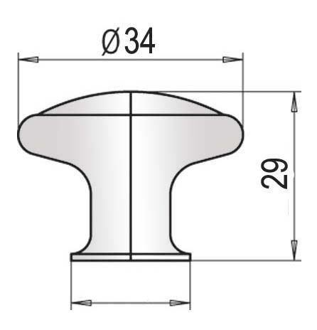 55600-knopka BOBEK přír.dřevo/Ni-mat (dřevo)