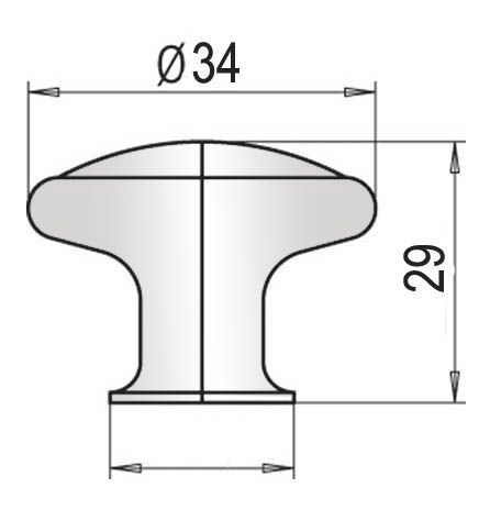 55600-knopka BOBEK přír.dřevo/Ni-mat (dřevo)