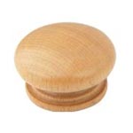 62005 - Dřevěný knopek 34mm buk přírodní HA9031 (dřevo)
