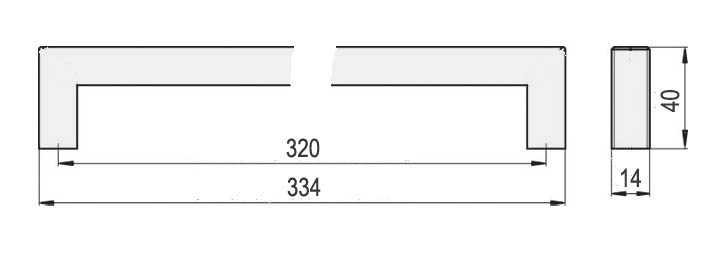 62435 - TINA 14/320 úchytka NEREZ