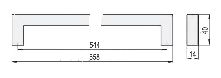 62437 - TINA 14/544 úchytka NEREZ