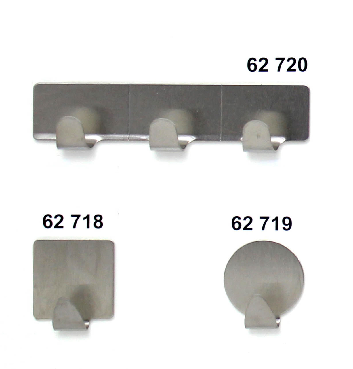 62720 - Trojháček samolepící NEREZ