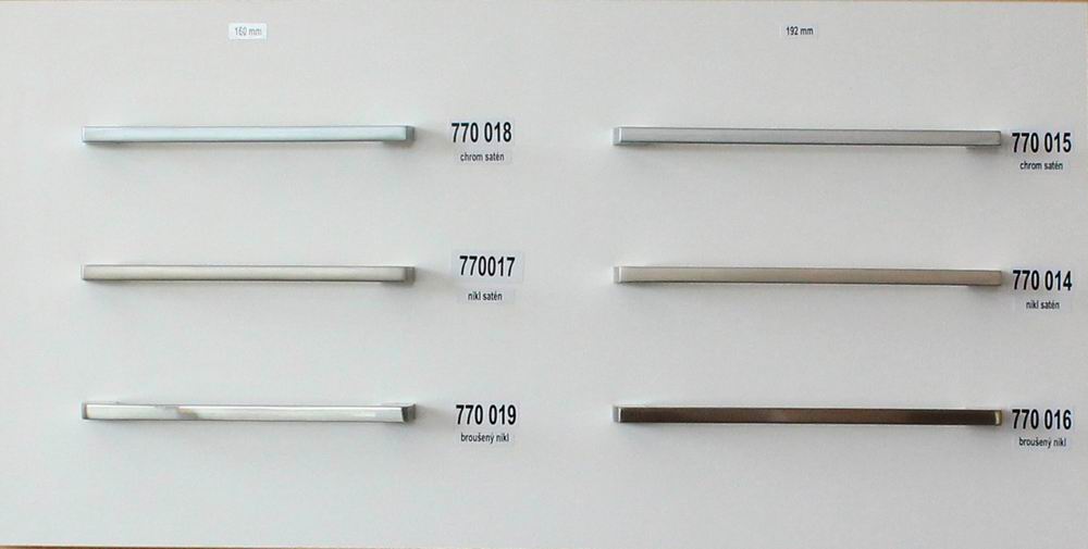 770019  - úchytka rozteč 160mm  / Broušený nikl