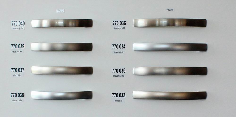 770036  - úchytka rozteč 160mm  / Broušený nikl