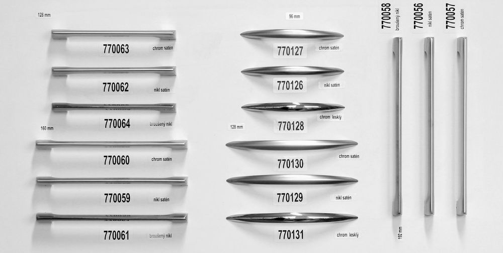 770157 - úchytka rozteč 128mm / chrom lesklý