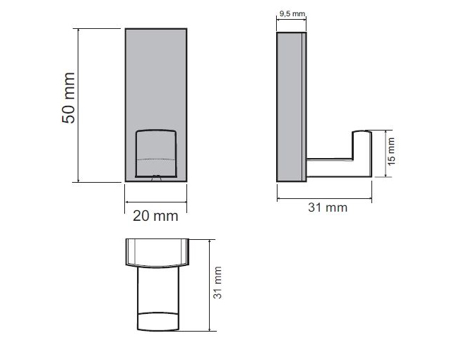770232 - Věšák kov satén chrom 7