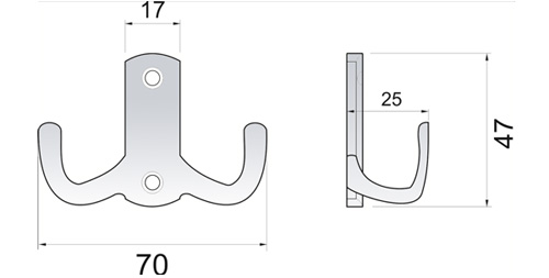 770289 - dvojháček satén chrom