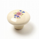 81016 - knopka bar.kytička pr.38mm, porcelán
