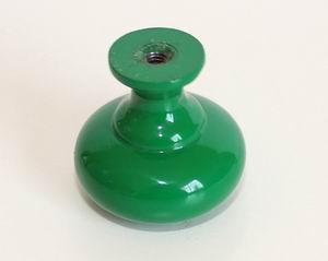 Knopka kovová zelená pr.30mm