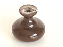Knopka kovová hnědá pr.30mm