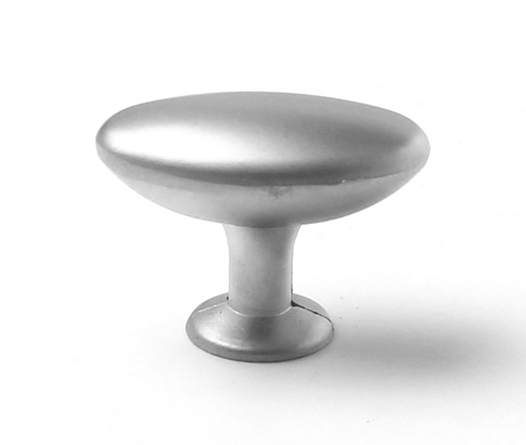 knopka kovová ovál 34x22mm, satén chrom
