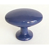 knopka kovová ovál 34x22mm, modrá