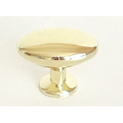 knopka kovová ovál 34x16mm, zlatá