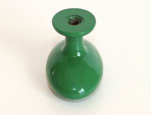 knopka kovová ovál 34x22mm, zelená