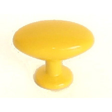 knopka kovová ovál 34x22mm, žlutá