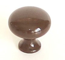 knopka kovová ovál 34x22mm, červená