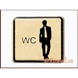 99228 - NO cedulka zlatá =WC muži=