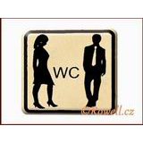 99245 - NO cedulka zlatá =WC M+Ž=