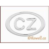 99521 - LCZE  90 znak CZ 90mm stříbrný