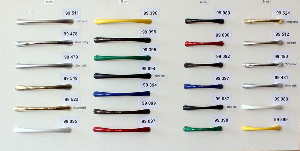99523 - UO2. úchytka 96mm zlatá