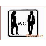 99618 - NO cedulka bílá =WC M+Ž=