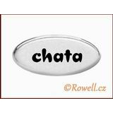 99843 - SD Štítek stříbrný =chata=
