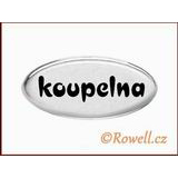 99846 - SD Štítek stříbrný =koupelna=
