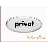99850 - SD Štítek stříbrný =privat=
