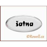 99852 - SD Štítek stříbrný =šatna=